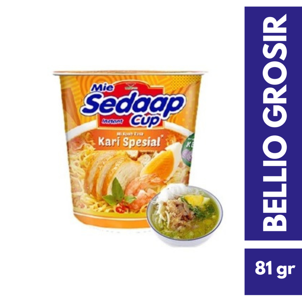 

Sedaap Mie Instan Cup Kari Spesial 81 gr