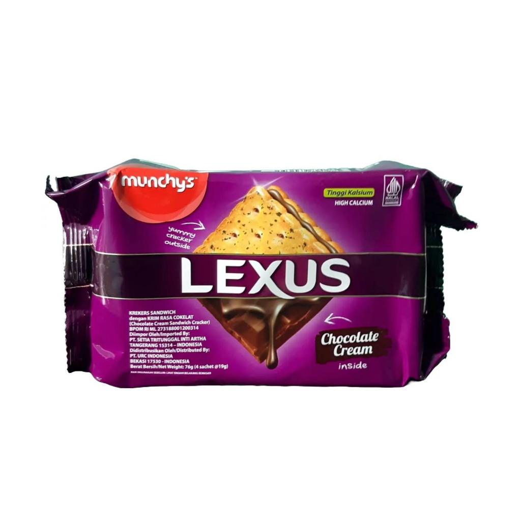 

LEXUS Krekers Sandwich Krim Coklat 76g Biskuit Enak Lezat