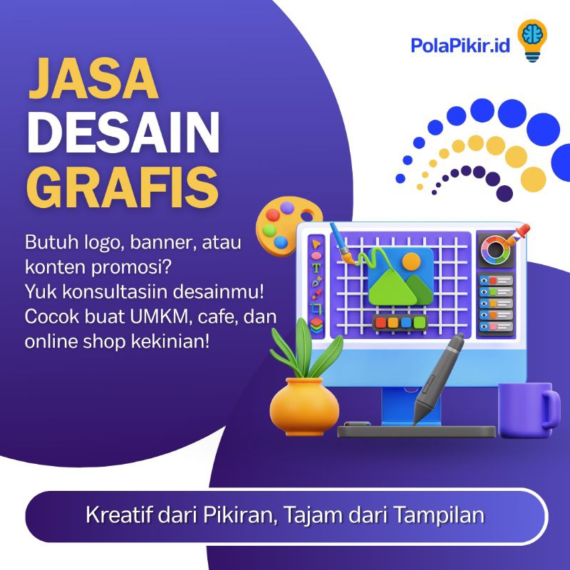 JASA DESAIN GRAFIS, LOGO, POSTER, BANNER, SPANDUK, KAOS, KONTEN PROMOSI