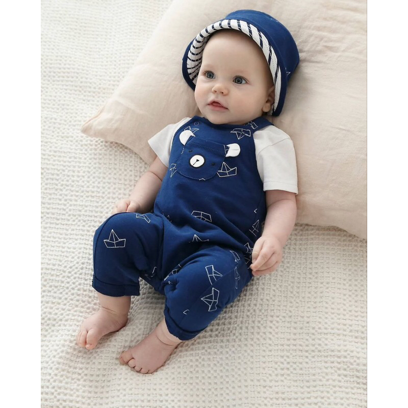 Tes Bear Overall / Setelan bayi laki-laki / Overall bayi laki-laki / Baju bayi laki-laki / Setelan i