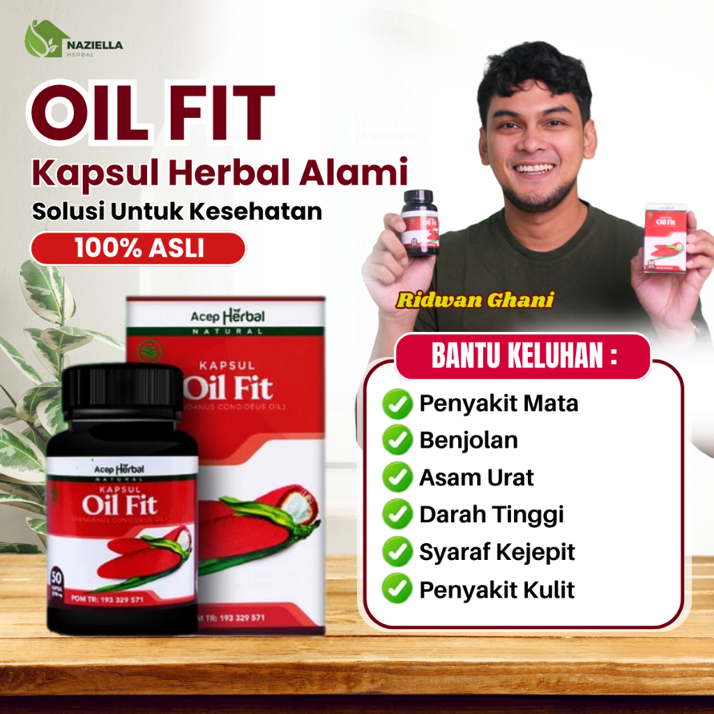 Suplemen Herbal Oil Fit untuk Mengatasi Berbagai Keluhan Kesehatan - 50 Kapsul Original BPOM