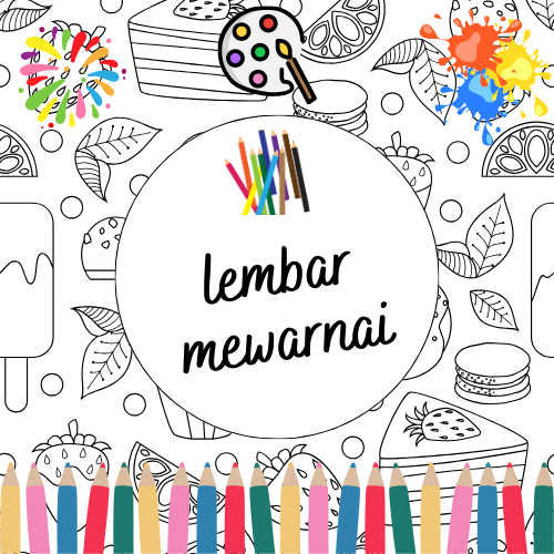 Lembar Kertas Mewarnai 20 Lembar ++ Tebal 80 gsm