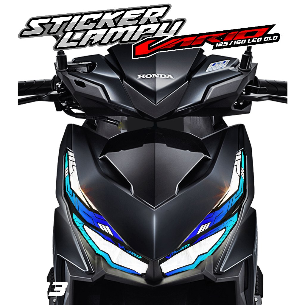 03 STICKER TRANSPARAN LAMPU ALIS VARIO 125/150 LED OLD - STICKER LAMPU ALIS VARIO 125/150 LED OLD RA