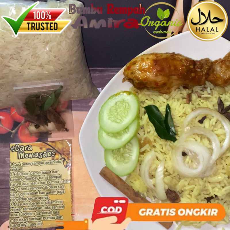 

hemat 1kg beras + bumbu nasi kebuli instan (beras basmati) premium