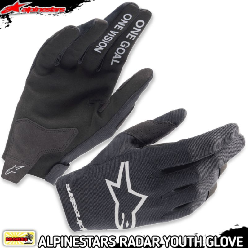 ALPINESTARS RADAR YOUTH GLOVE - SARUNG TANGAN ANAK-ANAK - KIDS - JUNIOR SEPEDA - MINI TRAIL - MOTOCR