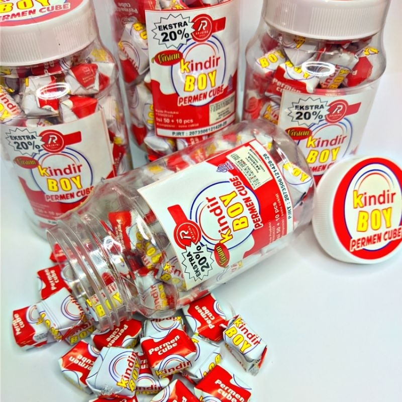 

PERMEN CUBE KINDIR BOY ISI 60pcs HALAL bukan KINDER JOY