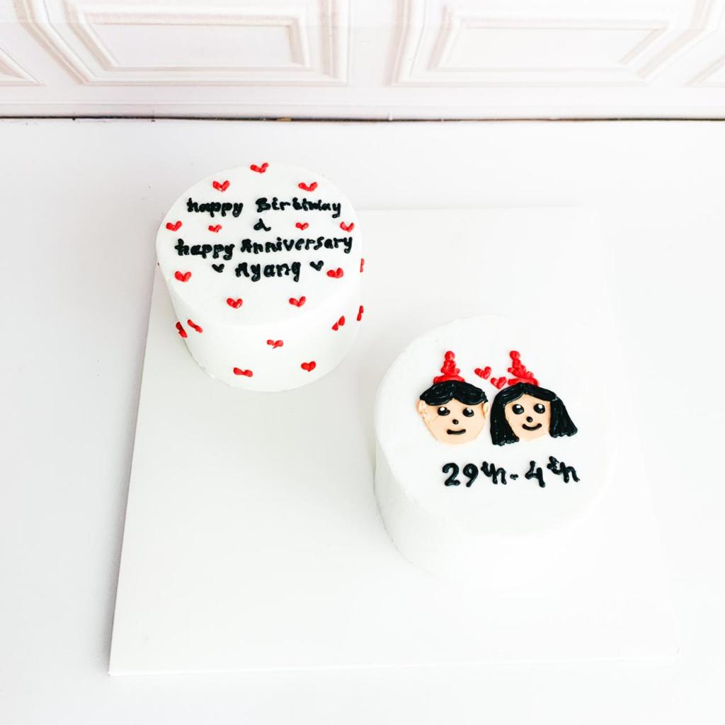 

Kue Ulang Tahun/Mini Cake/Kue Birthday/Kue Anniversary/Kue Korean Couple
