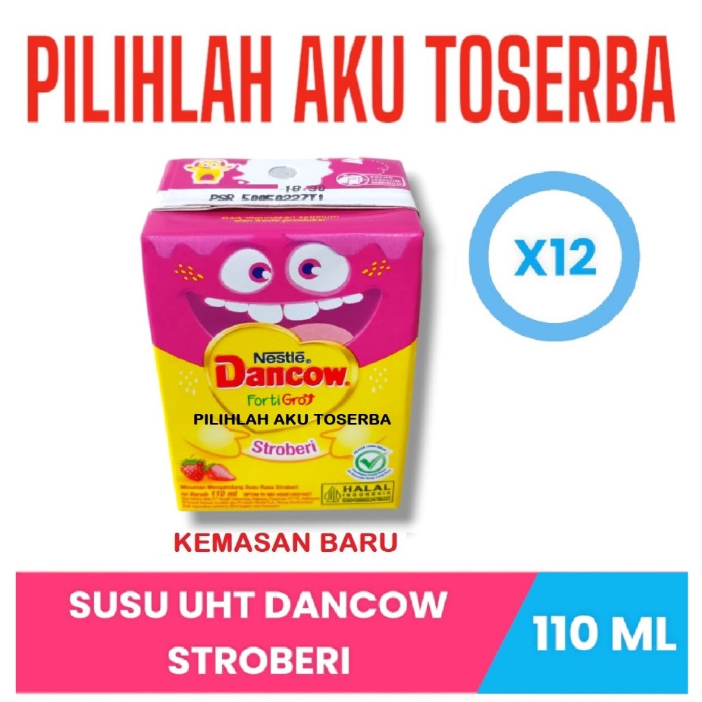 

Susu DANCOW UHT STROBERI FortiGro - 110 ml ( HARGA PAKET ISI 12 )