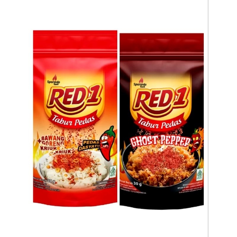 

RED 1 Bumbu tabur pedas gosh pepper / bawang goreng kriuk 30 gram