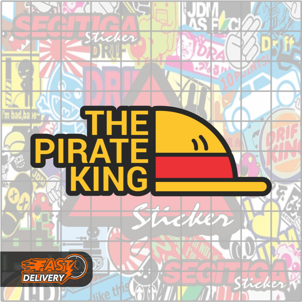 

Sticker The Pirate King Ukuran 8 x 3 Cm