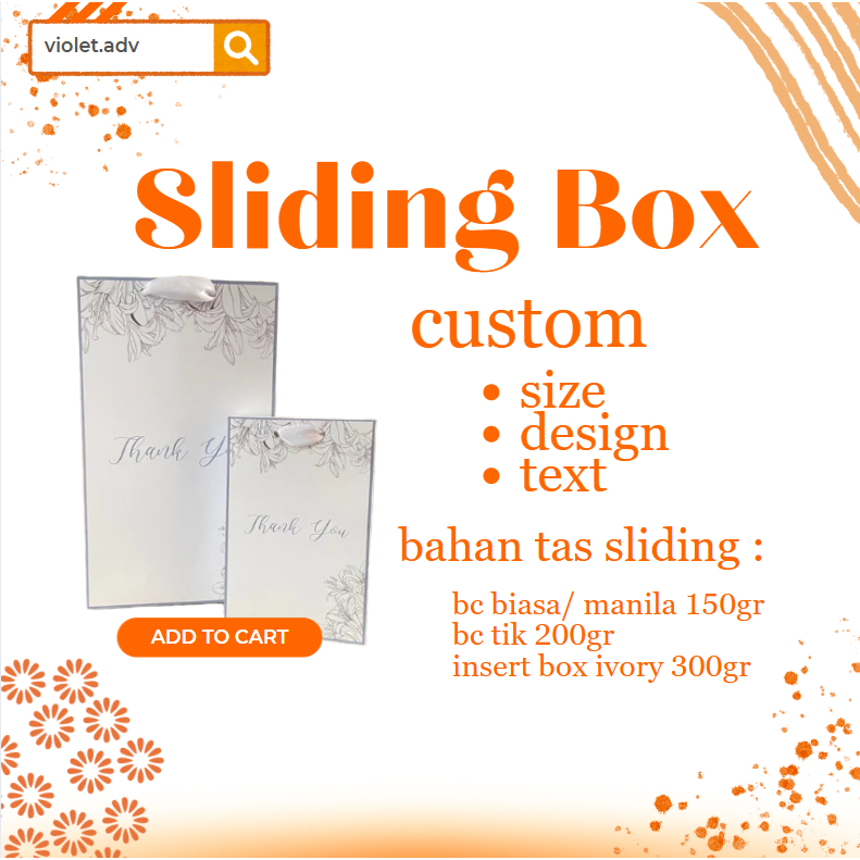 

Sliding box custom size bc biasa dan bc tik