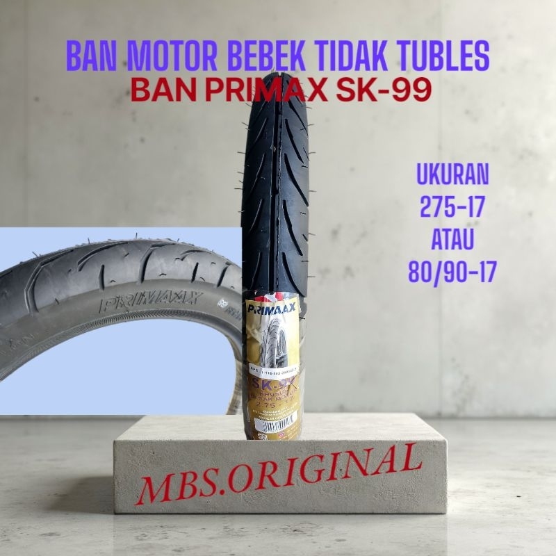 Ban primax sk99 275/17 non tubles motor bebek