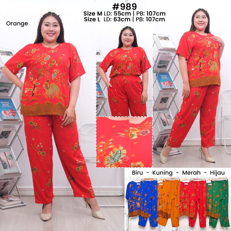 [COD] [GRATIS ONGKIR] SETELAN KULOT BATIK CP 989 BAHAN RAYON PREMIUM MURAH GROSIR / DASTER BAGUS ADE