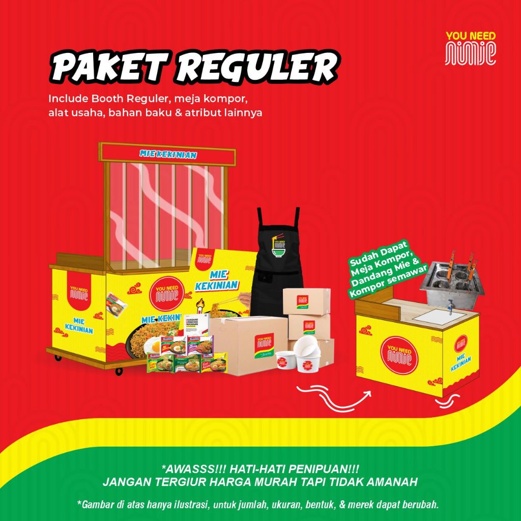

Usaha Warung Makan Indomie paling Lengkap - Paket Reguler