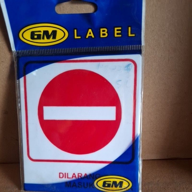

GM Label DILARANG MASUK 9×10.5CM