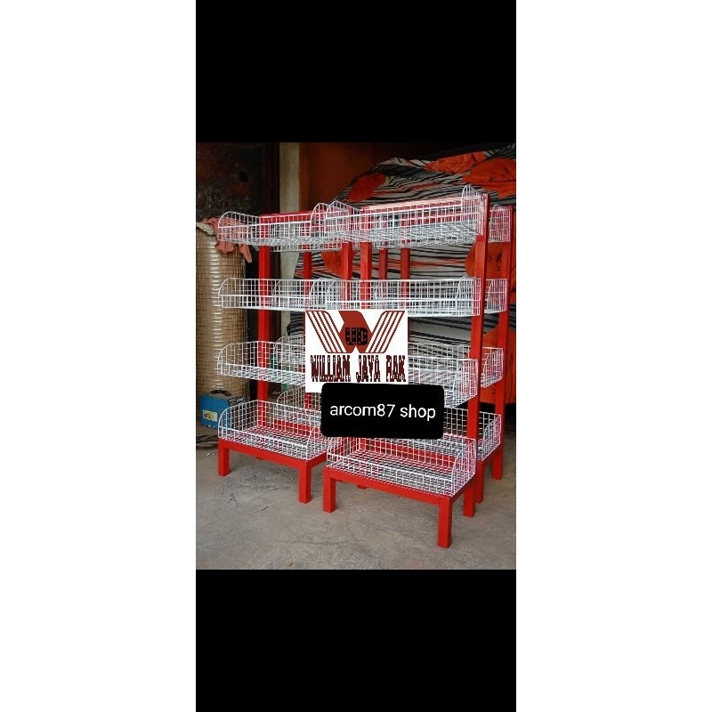 Rak Chiki/Snack Warung (grosir murah) 4susun
