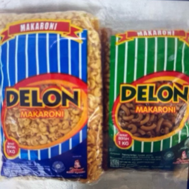 

delon biru dan hijau makaroni kemasan 1kg super murah