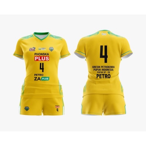 BAJU JERSEY VOLI PETROKIMIA GRESIK TERBARU | JERSEY PROLIGA | FREE CUSTOM NAMA | JERSEY VOLI PETROKI