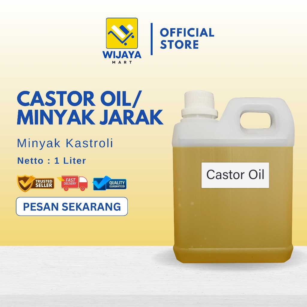 Castor Oil Minyak Jarak Murni Penumbuh Rambut / Castor Oil 100% Pure Original 1 Liter