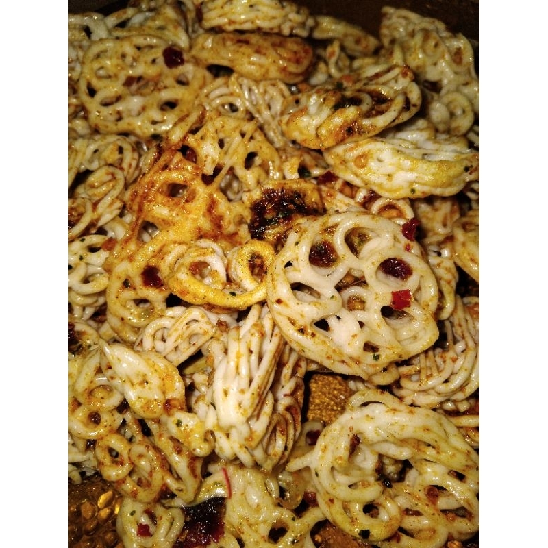 

seblak kering,seblak kerupuk rafael pedas gurih nikmat dengan bumbu daun jeruk