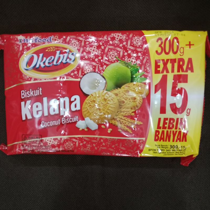 

Okebis kelapa 300g/roma kelapa/biskuit kelapa 300g