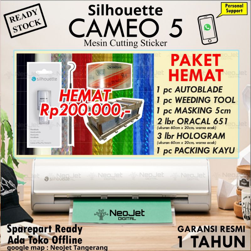 

Paket Usaha Cutting Sticker Balon Cameo 5 Harta Tahta Hologram Holo Oracal Autoblade Alat Cungkil