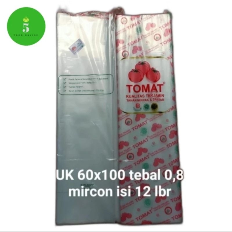 Plastik PE Tomat Plastik Es 60x100 cm