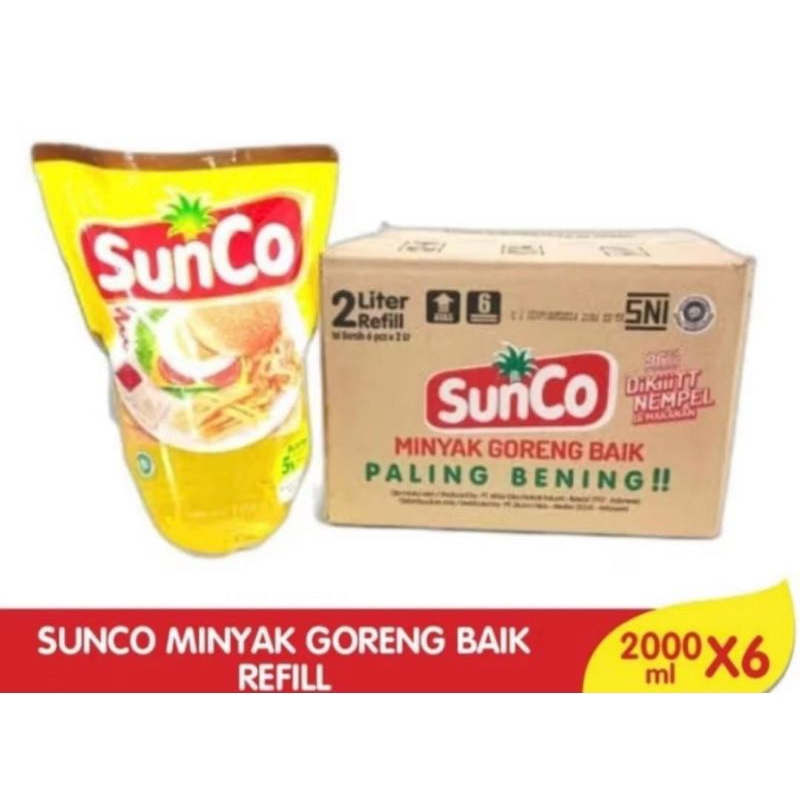 

SUNCO MINYAK GORENG 2LITER X 6 (1 DUS)