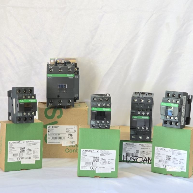 (100% ASLI & ORIGINAL) SCHNEIDER KONTAKTOR 220 V TIPE M7 LC1D09 LC1D12 LC1D18 LC1D25 LC1D32 LC1D38 L
