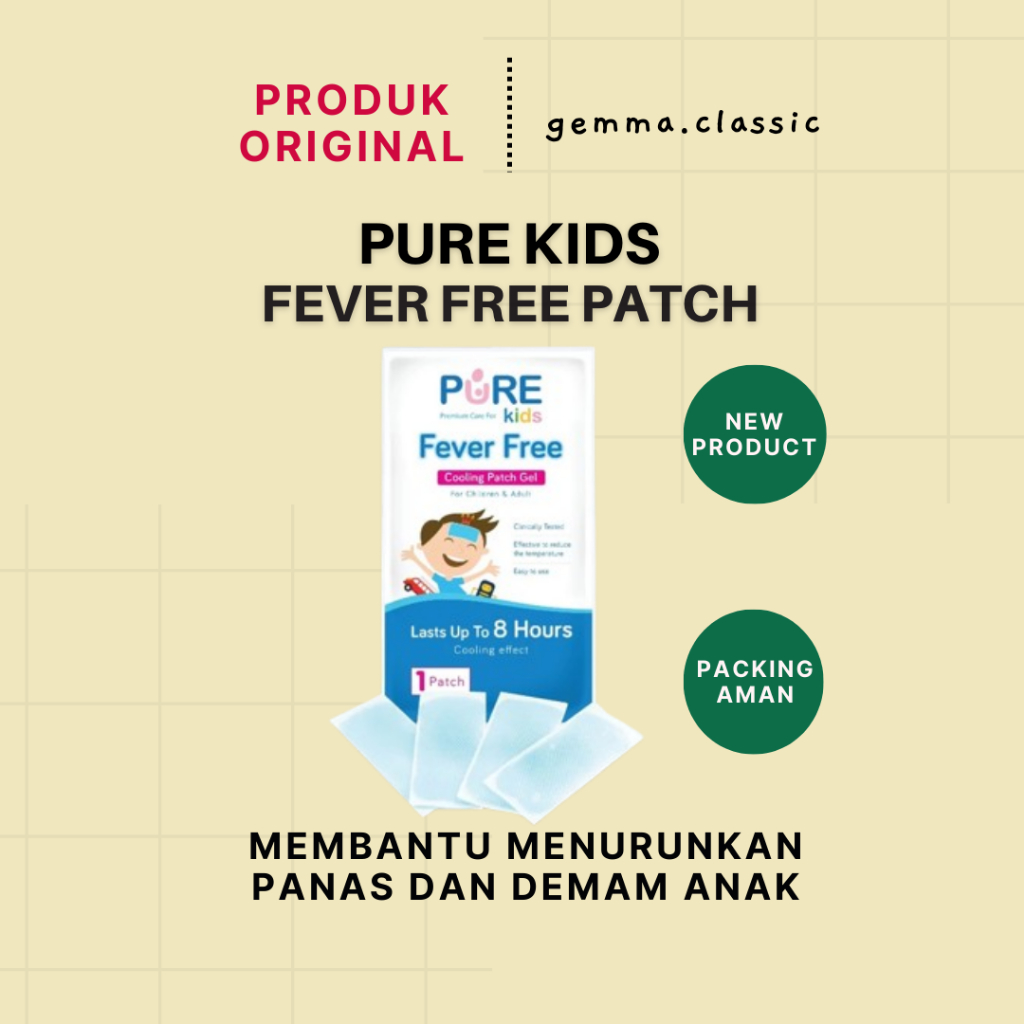PURE KIDS Fever Free / Cool Fever Anak / Kompres Demam