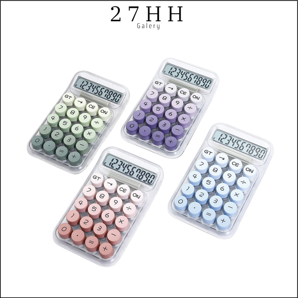 

27HH KALKULATOR ESTETIK 12 DIGIT GRADIENT COLOR / CALCULATOR MODEL TRANSPARAN AESTHETIC