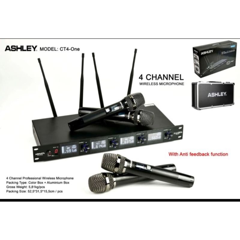 Mic Wireless ASHLEY CT4-ONE ORIGINAL