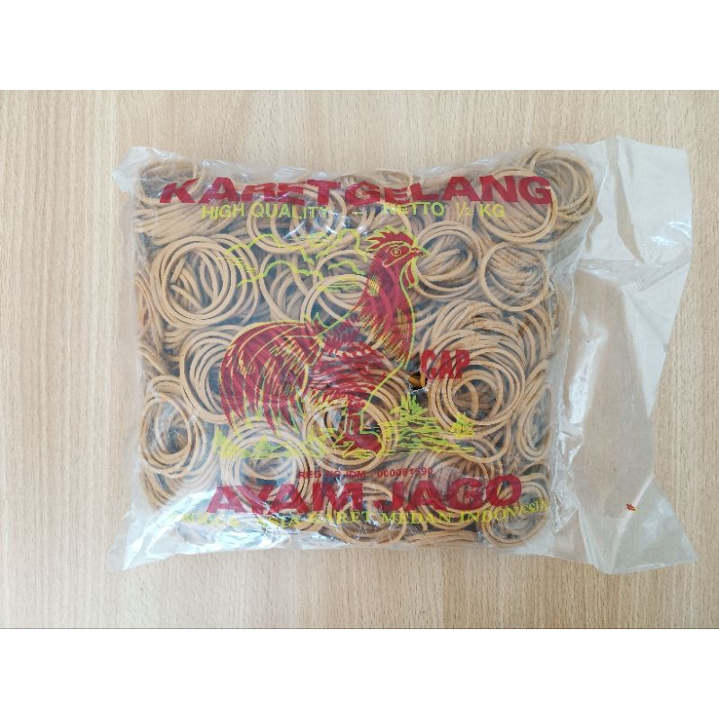 

Karet Sedang Merk Ayam Jago 500 Gr