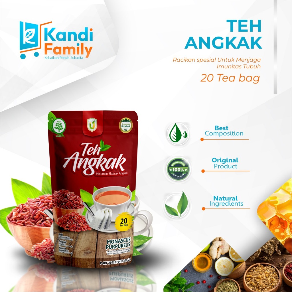 

Herbal Teh Celup Angkak Tea Premium Tradisional Organik Obat Herbal DBD