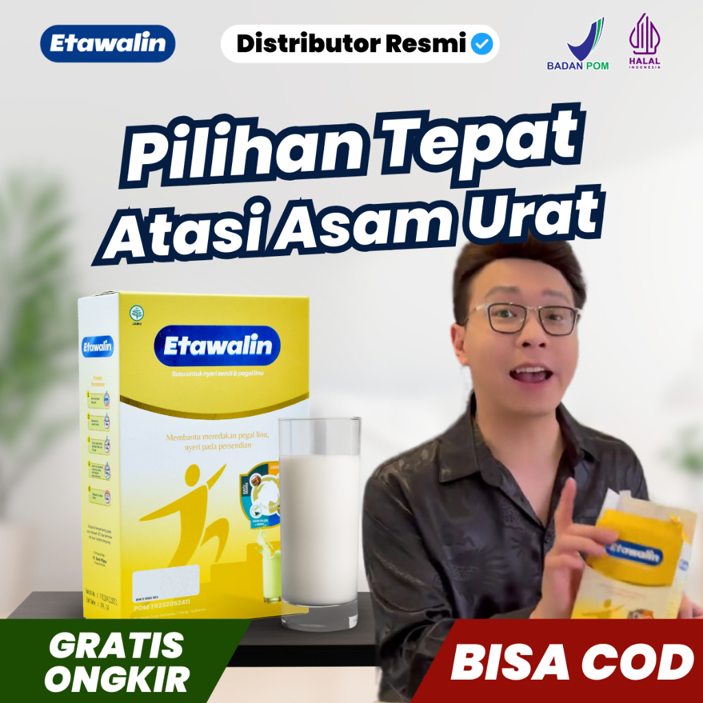 

Etawalin Original 200gr Pilihan Tepat Ampuh Atasi Asam Urat Susu Kambing Etawa Bubuk BPOM Halal COD