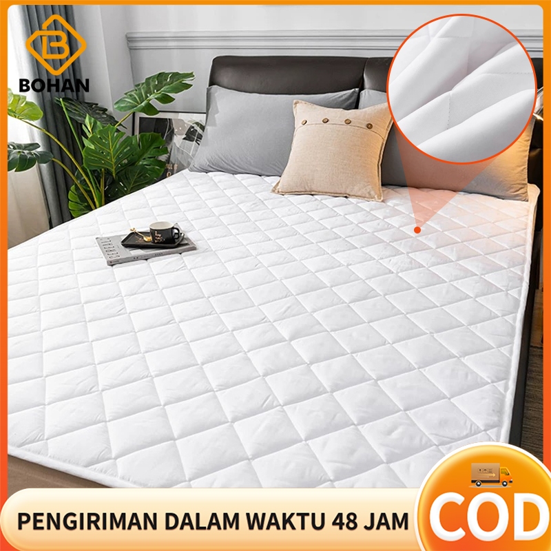 Bohan Mattress Protector Pelindung Kasur Waterproof Mattress Protector Pelindung Springbed  │Size:12