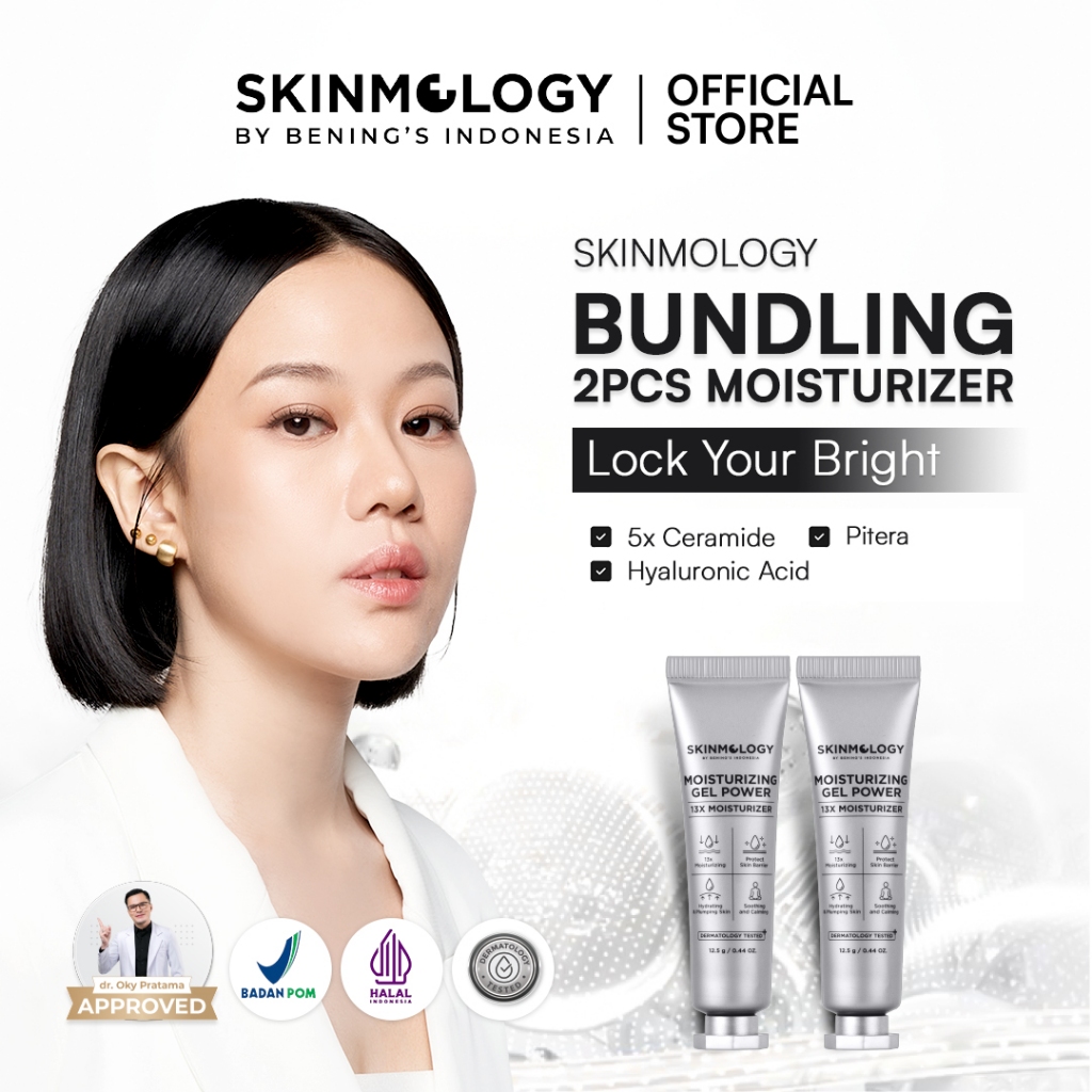 Skinmology By Bening's Indonesia - Bundling Moisturizing Gel Power - Ceramide Hyaluronic Acid Pitera