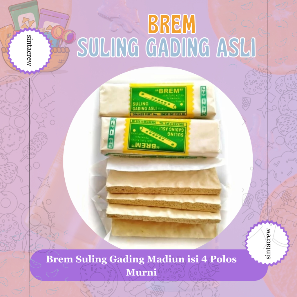 

Brem Suling Gading Madiun isi 4 Polos Murni
