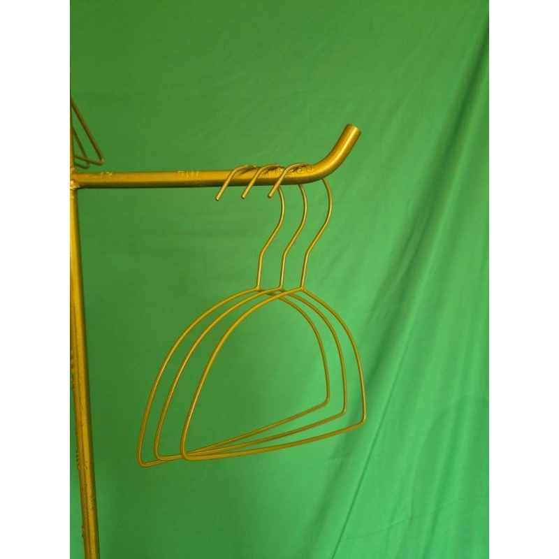 Hanger busur Hijab jilbab besi premium / gantungan busur oval kerudung Gold premium