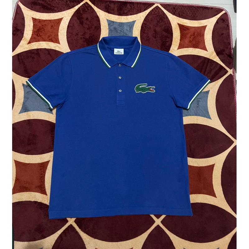Kaos kerah lacoste super big logo
