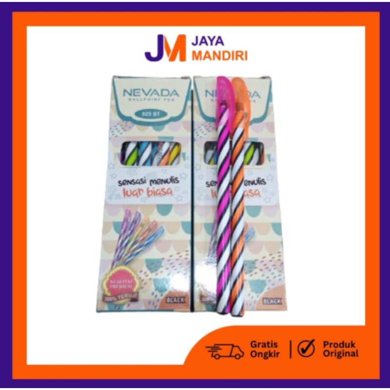 

NEVADA Ballpoint Pen- Pulpen Warna Unik (Tinta Hitam)