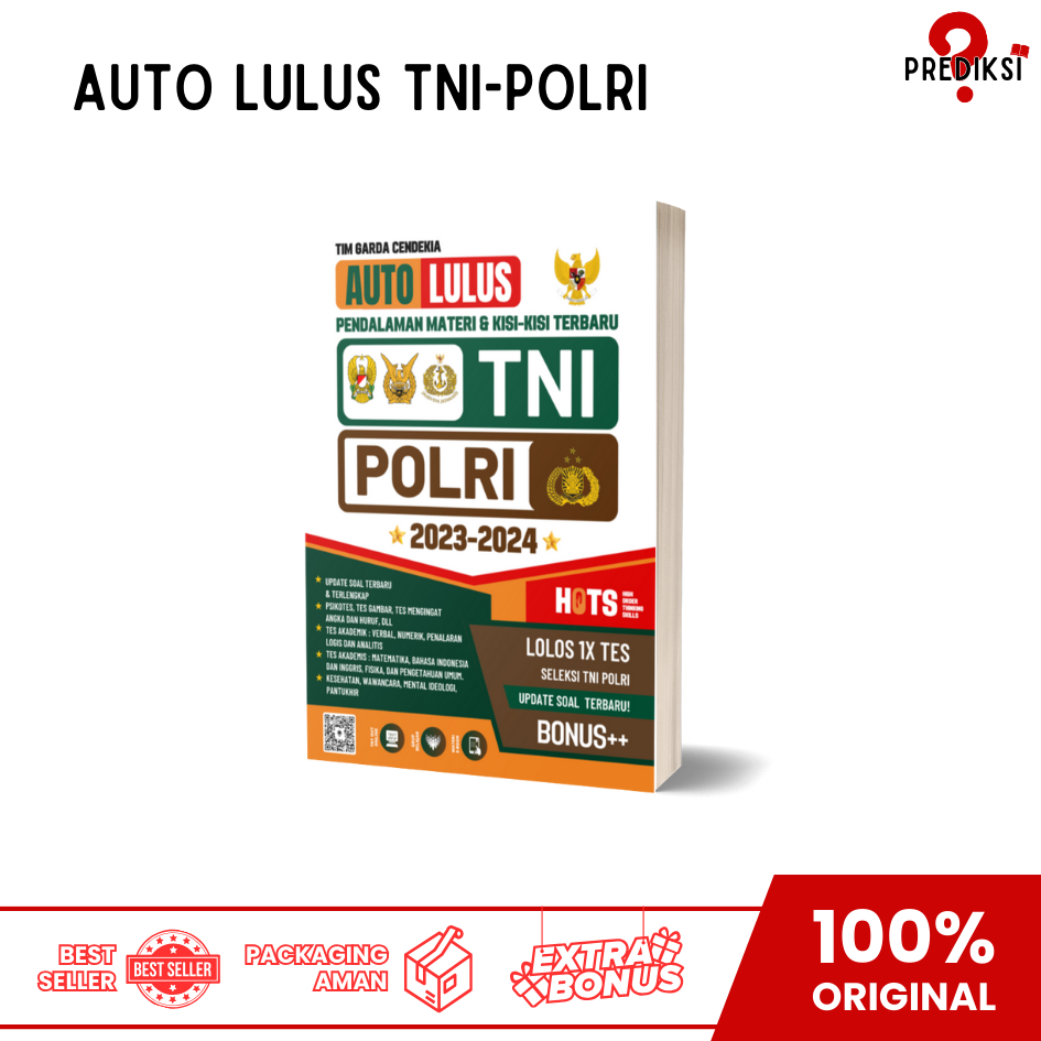 BUKU TES TNI POLRI | AUTO LULUS TNI POLRI 2023-2024 UPDATE SOAL TERBARU | TNI POLRI 2023-2024
