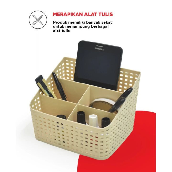 

Tempat Pensil Beta Organiser Case (Sekat 5) Maspion - BKS120