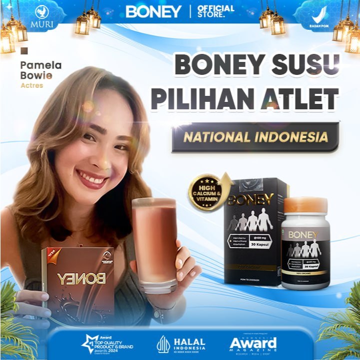 Boney - Kapsul dan Susu Boney / Tinggikan  Postur Badan Dengan Produk Peninggi Badan Boney/ Solusi P