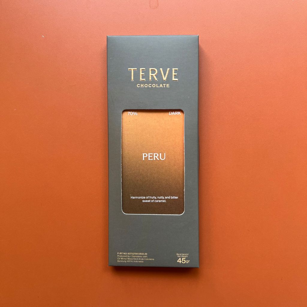 

Terve Single Origin Dark Chocolate Peru 70% - 45 gr