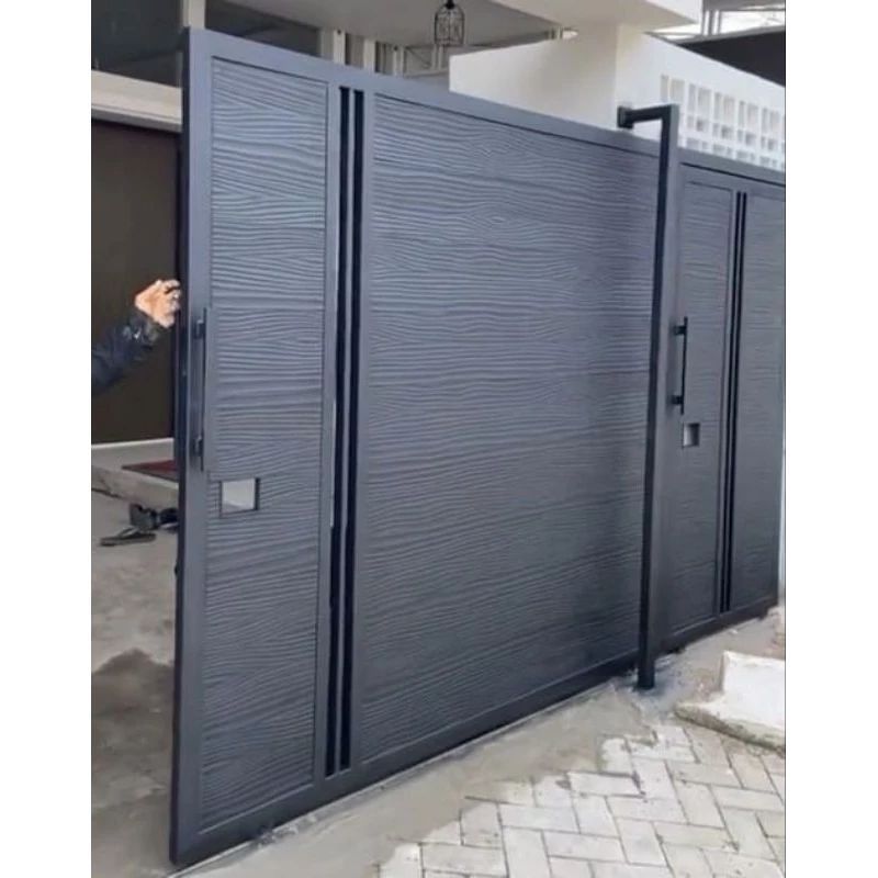 Pagar Minimalis Dobel Sleding Woodplank / Pagar Rumah Minimalis