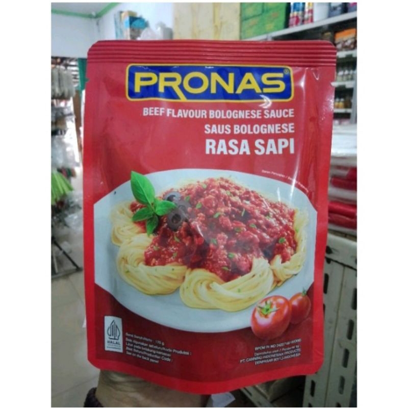 Pronas Saus Spaghetti Bolognese Beef 175gr / Pronas Saus Bolognese Beff