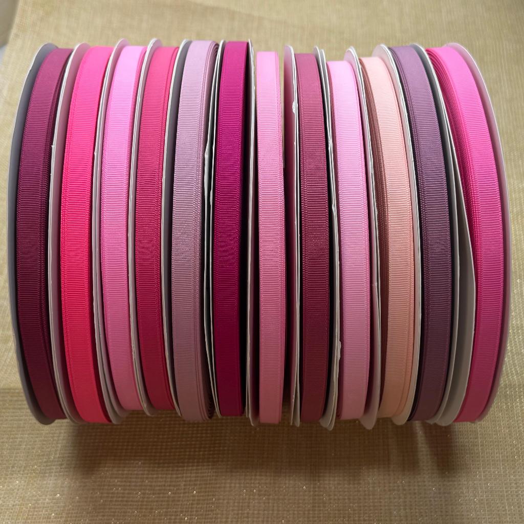 

100 Yard (90meter) - 1cm | PITA GROSGRAIN IMPORT 3/8 INCH / BAGIAN 1