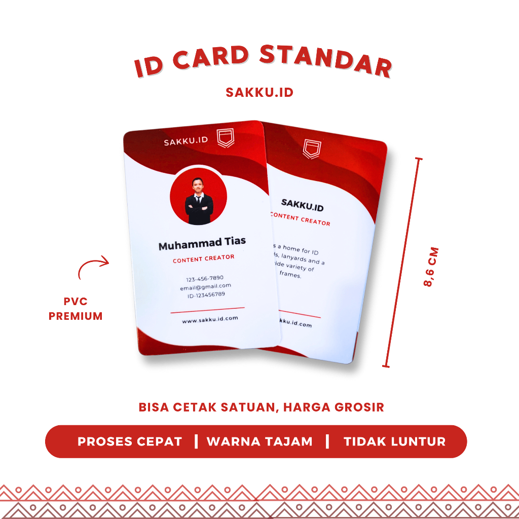

CETAK ID CARD CUSTOM SATUAN 1 SISI & 2 SISI