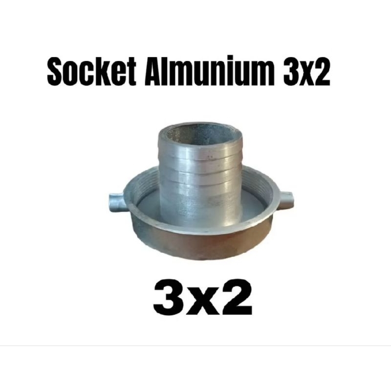 Sok Pompa Alkon Almunium  / Soket Pompa air 3inch x 2inch